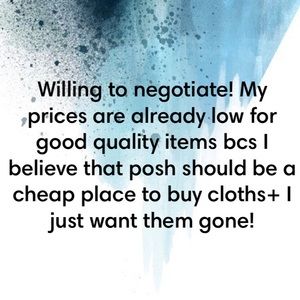 Make an offer, willing to negotiate!